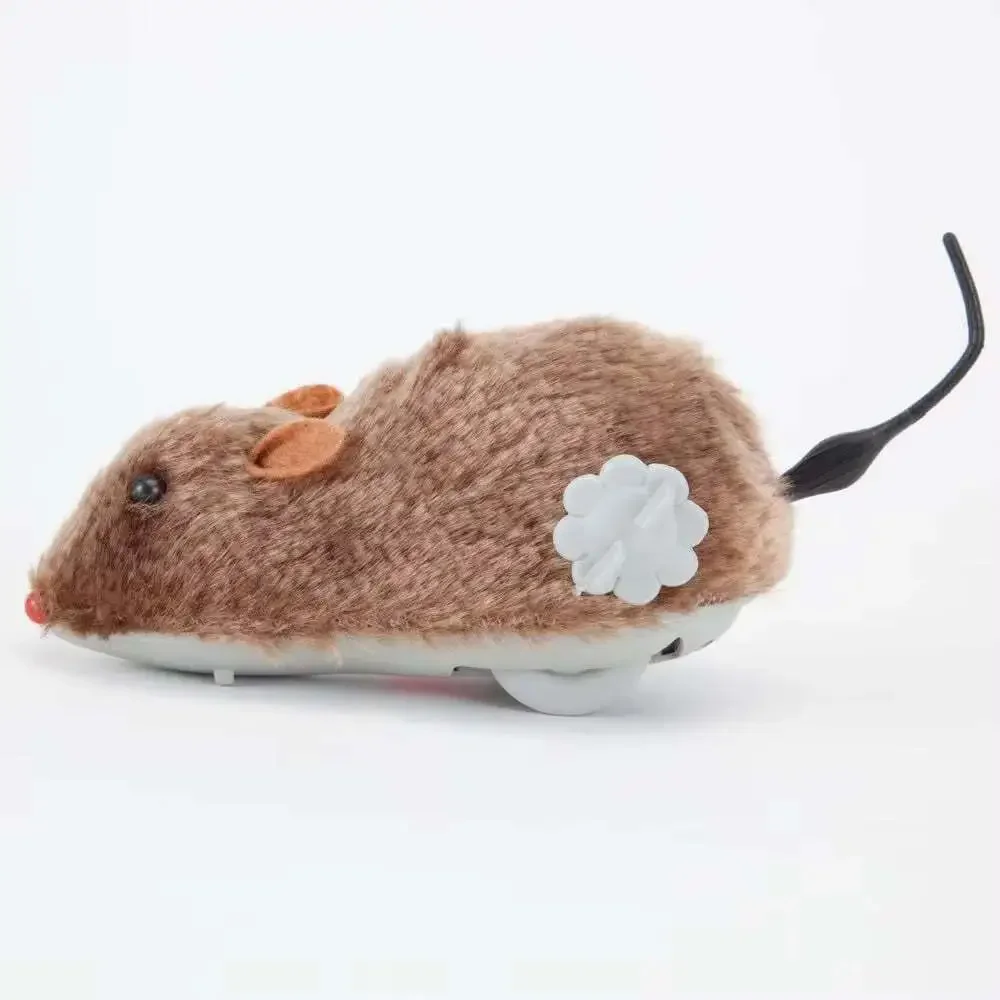1Pc Funny Lifelike Plush Mouse Running Rat Toy for Cats Dogs Tail Mouse Pets Kid